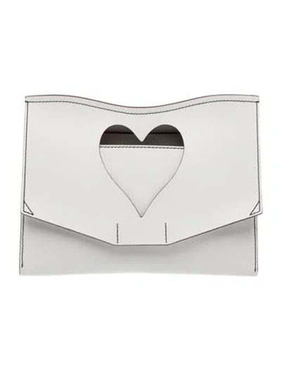 Pre-owned Proenza Schouler Leather Clutch In White