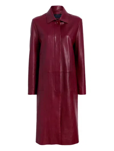 Proenza Schouler Leather Coat In Red