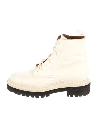 Pre-owned Proenza Schouler Leather Combat Boots
