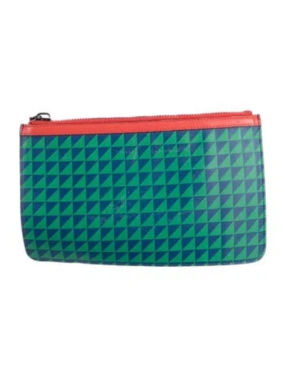 Pre-owned Proenza Schouler Leather Cosmetic Bag In Blue