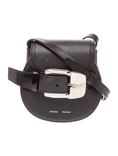 Pre-owned Proenza Schouler Leather Crossbody Bag In Black