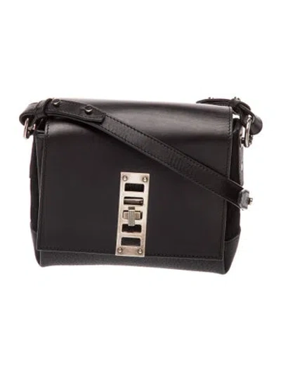 Pre-owned Proenza Schouler Leather Crossbody Bag In Black