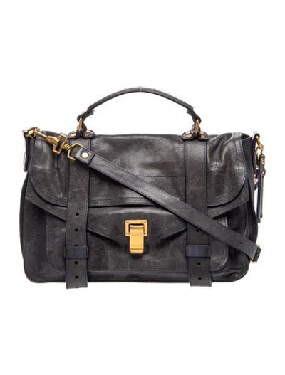 Pre-owned Proenza Schouler Leather Crossbody Bag In Black