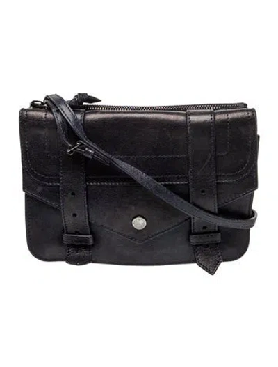 Pre-owned Proenza Schouler Leather Crossbody Bag In Black