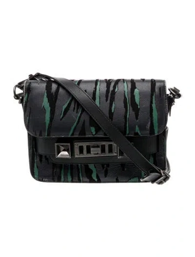 Pre-owned Proenza Schouler Leather Crossbody Bag In Blue