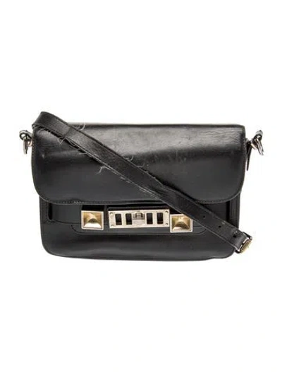 Pre-owned Proenza Schouler Leather Crossbody Bag In Gray