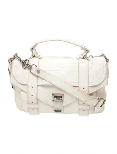 Pre-owned Proenza Schouler Leather Crossbody Bag In Neutrals