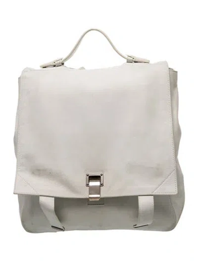 Pre-owned Proenza Schouler Leather Crossbody Bag In White
