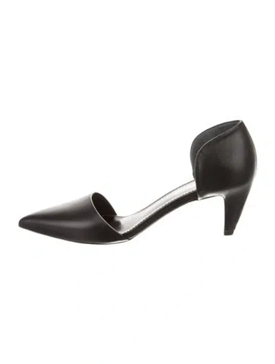 Pre-owned Proenza Schouler Leather D'orsay Pumps In Black