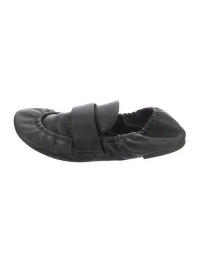 Pre-owned Proenza Schouler Leather Flats In Black
