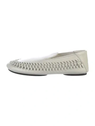 Pre-owned Proenza Schouler Leather Flats In White