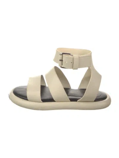 Pre-owned Proenza Schouler Leather Gladiator Sandals In Neutral
