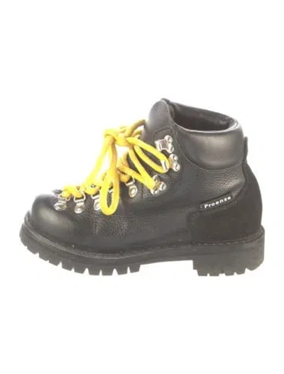 Pre-owned Proenza Schouler Leather Hiking Boots In Gray