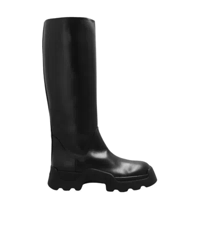 Proenza Schouler Leather Knee-high Boots In Black