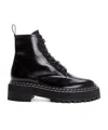 Proenza Schouler Leather Lace-up Boots In Black