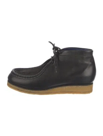Pre-owned Proenza Schouler Leather Lace-up Boots In Blue