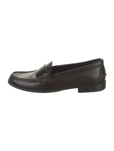 Pre-owned Proenza Schouler Leather Loafers In Black