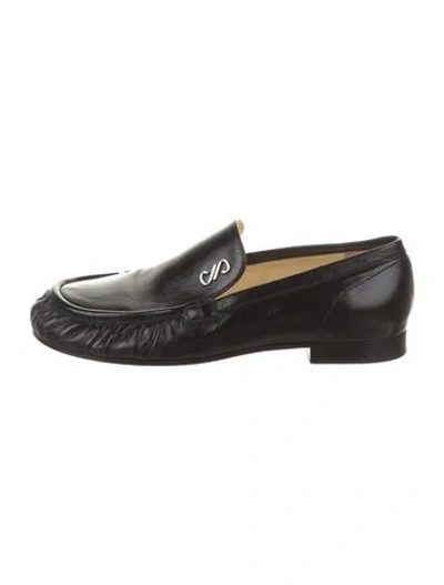 Pre-owned Proenza Schouler Leather Loafers In Black