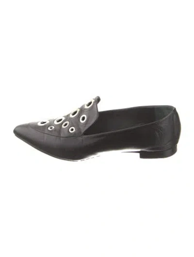 Pre-owned Proenza Schouler Leather Loafers In Black