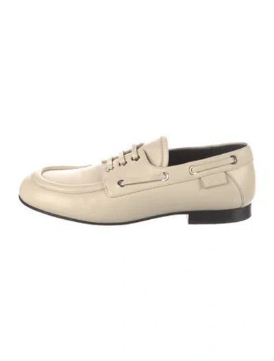 Pre-owned Proenza Schouler Leather Loafers In Neutral