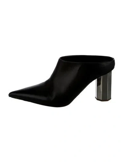 Pre-owned Proenza Schouler Leather Mules In Black