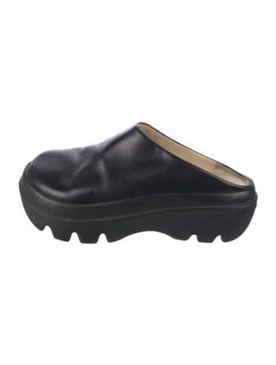 Pre-owned Proenza Schouler Leather Mules In Black