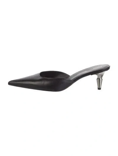 Pre-owned Proenza Schouler Leather Mules In Black