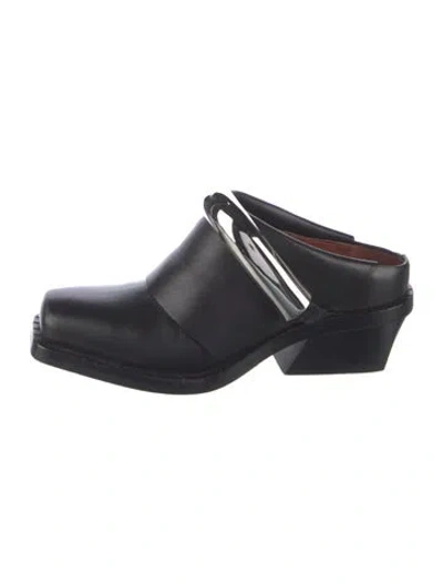 Pre-owned Proenza Schouler Leather Mules In Black