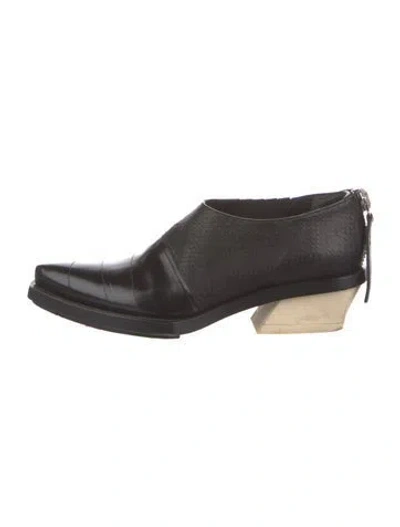 Pre-owned Proenza Schouler Leather Mules In Black