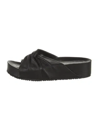 Pre-owned Proenza Schouler Leather Mules In Black