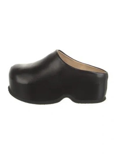 Pre-owned Proenza Schouler Leather Mules In Black