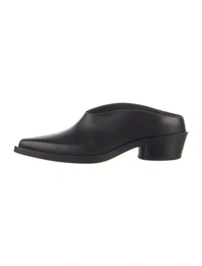 Pre-owned Proenza Schouler Leather Mules In Black