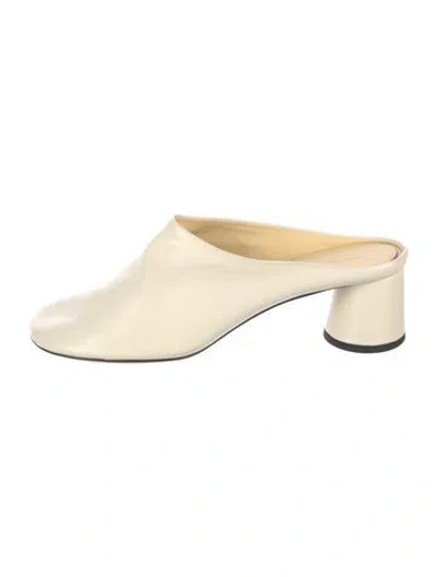 Pre-owned Proenza Schouler Leather Mules In Neutral
