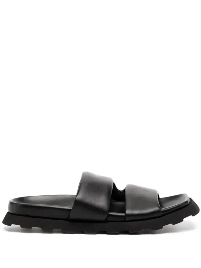 Proenza Schouler Leather Open-toe Slides In Black