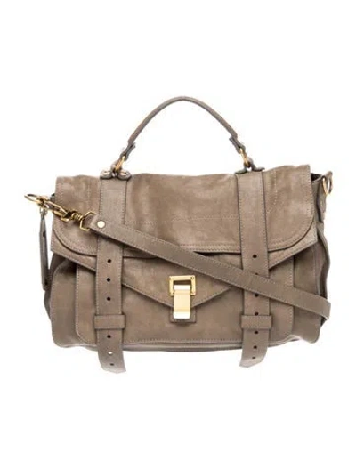 Pre-owned Proenza Schouler Leather Ps1 Medium In Brown