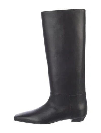 Pre-owned Proenza Schouler Leather Riding Boots In Black