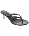 Proenza Schouler Leather Spike-heel Flip Flop Sandals In Black