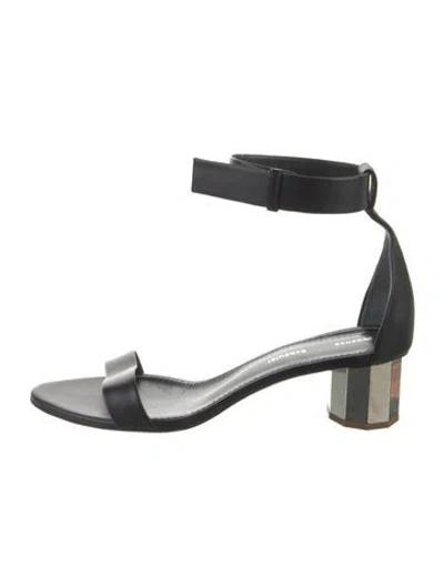 Pre-owned Proenza Schouler Leather Sandals In Black