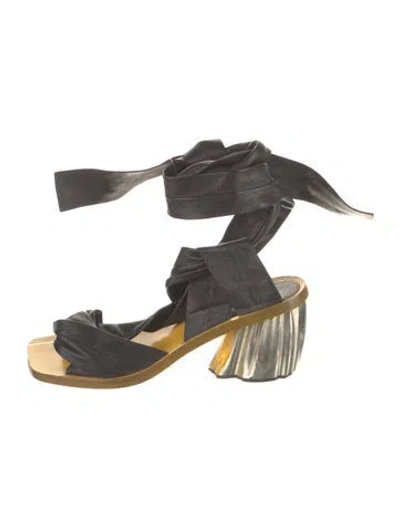 Pre-owned Proenza Schouler Leather Sandals In Black