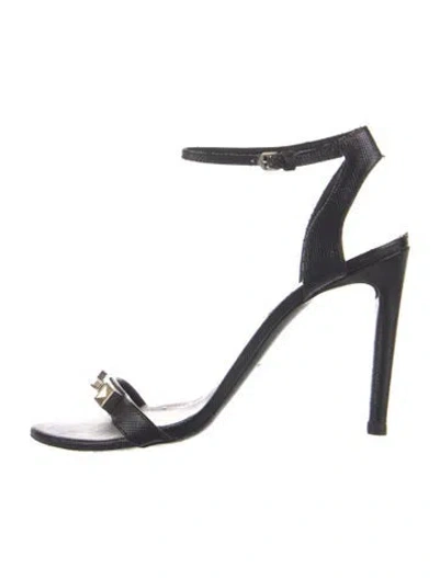 Pre-owned Proenza Schouler Leather Sandals In Black