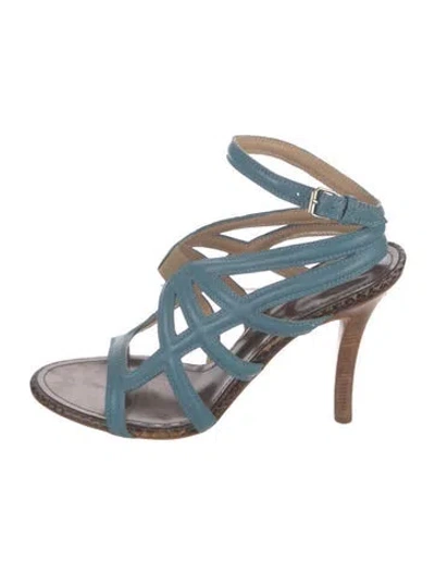 Pre-owned Proenza Schouler Leather Sandals In Blue