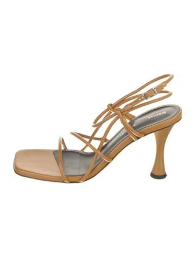 Pre-owned Proenza Schouler Leather Sandals In Brown