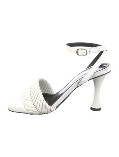 Pre-owned Proenza Schouler Leather Sandals In White