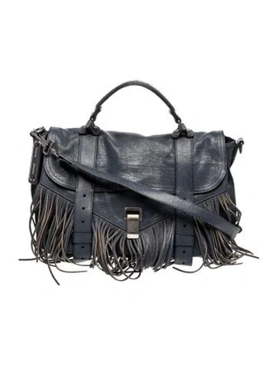 Pre-owned Proenza Schouler Leather Shoulder Bag In Blue