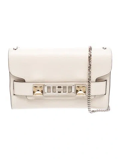 Pre-owned Proenza Schouler Leather Shoulder Bag In Neutrals