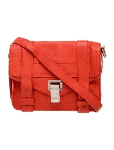 Pre-owned Proenza Schouler Leather Shoulder Bag In Red
