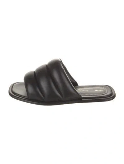 Pre-owned Proenza Schouler Leather Slides In Black