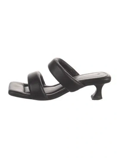 Pre-owned Proenza Schouler Leather Slides In Black
