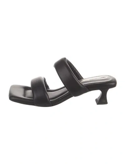 Pre-owned Proenza Schouler Leather Slides In Black