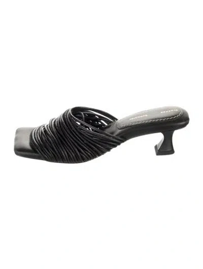 Pre-owned Proenza Schouler Leather Slides In Black